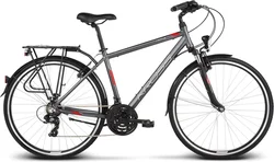 BCC 2018 KROSS 28" TRANS 1 vel.17" - graphite/red/white matt