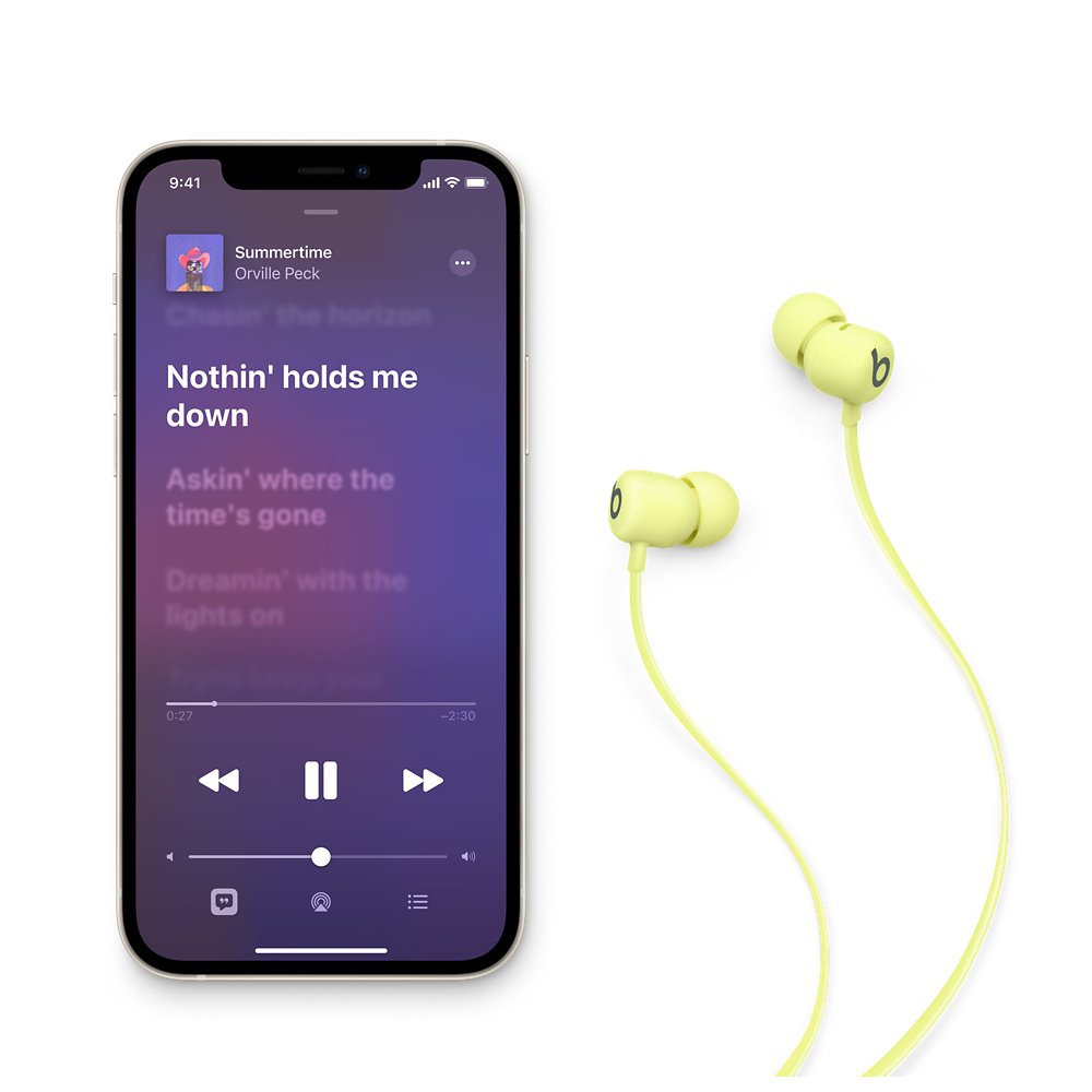 Beats Flex - Celodenné bezdrôtové slúchadlá - Yuzu Yellow