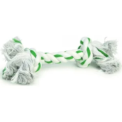 Beeztees Hračka pro psy Flossy lano zeleno-bílé 32cm