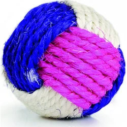 Beeztees Loptička zo sisalových vlákien s mačacou mätou 6 cm