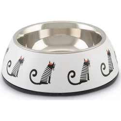 Beeztees Miska pro kočky MUZY bílá 14cm