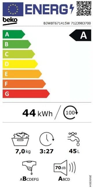 Beko B3WBT671415W