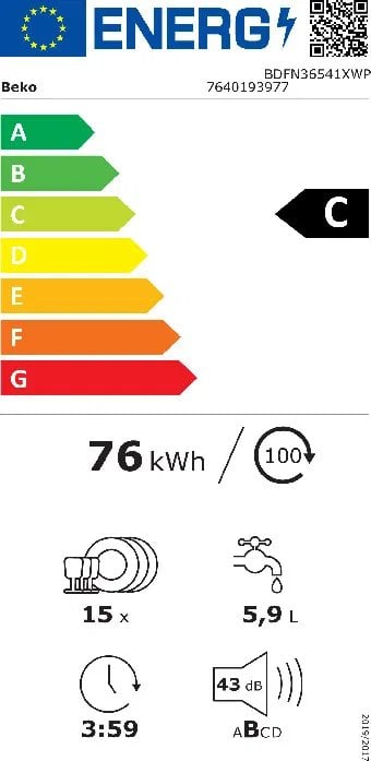Beko BDFN36541XWP