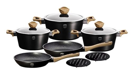 BerlingerHaus 10-dielna súprava riadu s mramorovým povrchom EBONY Line Maple