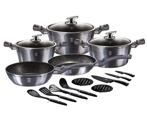 BerlingerHaus 17dílná sada nádobí Carbon PRO Line