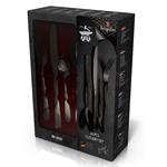 BerlingerHaus 24dílná sada příborů Royal Black Collection II, nerez