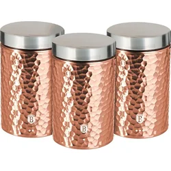 BerlingerHaus 3-dielna sada dóz na potraviny Primal Rosegold Metallic Line
