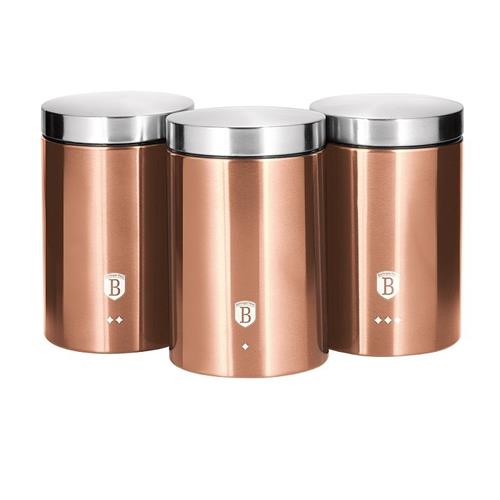 BerlingerHaus 3-dielna súprava misiek na jedlo Rosegold Metallic Line, 18 cm