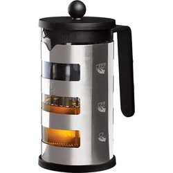 BerlingerHaus Čajová a kávová kanvica French Press Black Silver Collection, 0,6 l