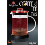 BerlingerHaus Čajová a kávová kanvica French Press Burgundy Metallic Line, 0,6 l