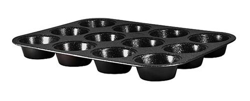BerlingerHaus Forma na muffiny s mramorovým povrchom 12 ks Black Rose Collection, 35 x 26,5 x 3 cm