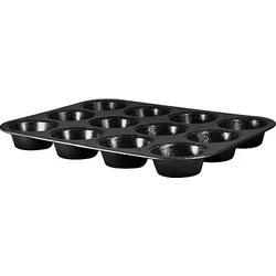 BerlingerHaus Forma na muffiny s mramorovým povrchom 12 ks Black Rose Collection, 35 x 26,5 x 3 cm