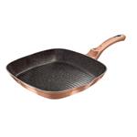 BerlingerHaus Grilovacia panvica s mramorovým povrchom Rosegold Metallic Line, 28 cm
