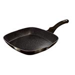 BerlingerHaus Grilovacia panvica s mramorovým povrchom Shiny Black Collection, 28 cm