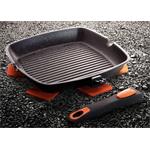 BerlingerHaus Grilovacia panvica s odnímateľnou rukoväťou Granit Diamond Line, 28 cm