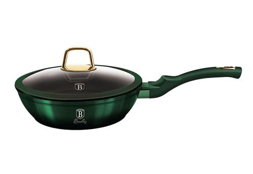 BerlingerHaus Hlboká panvica s titánovým povrchom a pokrievkou Emerald Collection, 24 cm