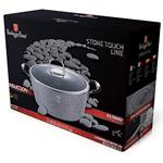 BerlingerHaus Kastrol s mramorovým povrchem Gray Stone Touch Line, 24 cm