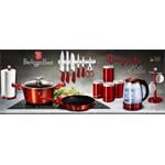 BerlingerHaus Kastról s mramorovým povrchom a pokrievkou Burgundy Metallic Line, 20 cm