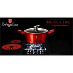 BerlingerHaus Kastról s mramorovým povrchom a pokrievkou Burgundy Metallic Line, 24 cm
