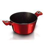 BerlingerHaus Kastról s mramorovým povrchom a pokrievkou Burgundy Metallic Line, 28 cm