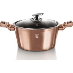 BerlingerHaus Kastról s mramorovým povrchom a pokrievkou Rosegold Metallic Line, 28 cm