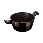 BerlingerHaus Kastról s mramorovým povrchom Shiny Black Collection 2 pokrievky, 24 cm