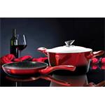 BerlingerHaus Kastról s pokrievkou s mramorovým povrchom Black Burgundy Metallic Line, 24 cm