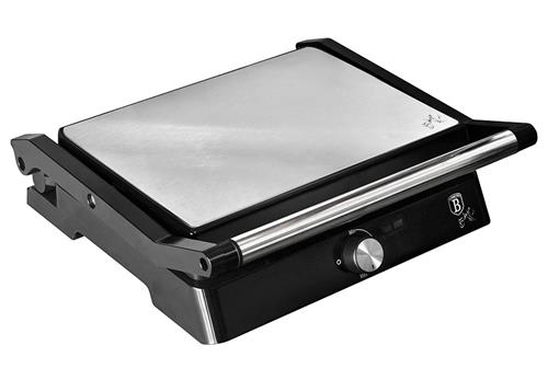 BerlingerHaus Kontaktný gril s nepriľnavým povrchom Royal Black Collection, 2000W