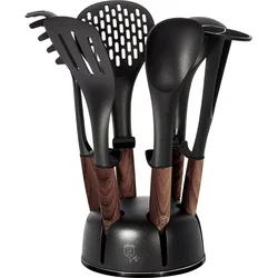 BerlingerHaus Kuchynské náčinie v stojane sada 7 ks Ebony Line Rosewood