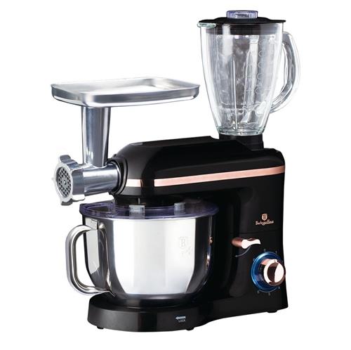 BerlingerHaus Kuchyňský robot s mlýnkem a mixérem Black Rose Collection, 1400 W