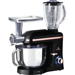 BerlingerHaus Kuchyňský robot s mlýnkem a mixérem Black Rose Collection, 1400 W