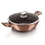 BerlingerHaus Okrúhly pekáč s mramorovým povrchom a vekom Rosegold Metallic Line, 28 cm