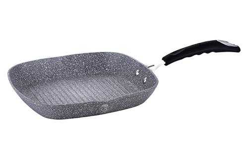 BerlingerHaus Pánev grilovací s mramorovým povrchem  Gray Stone Touch Line, 28 cm