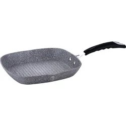 BerlingerHaus Pánev grilovací s mramorovým povrchem  Gray Stone Touch Line, 28 cm