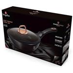 BerlingerHaus Pánev hluboká s mramorovým povrchem a poklicí Black Rose Collection, 24 cm