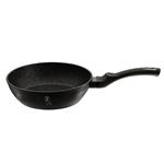 BerlingerHaus Pánev hluboká s mramorovým povrchem a poklicí Black Silver Collection, 24 cm