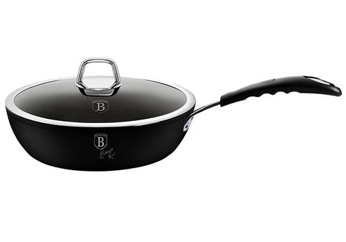 BerlingerHaus Pánev hluboká s poklicí Black Professional Line, 24 cm