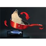 BerlingerHaus Pánev prohazovací s mramorovým povrchem  Burgundy Metallic Line, 26 cm