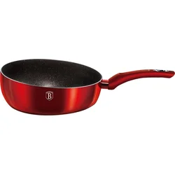 BerlingerHaus Pánev prohazovací s mramorovým povrchem  Burgundy Metallic Line, 26 cm