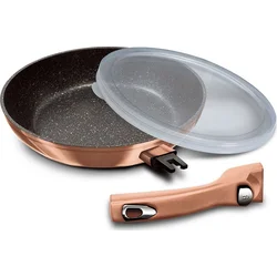 BerlingerHaus Pánev s odnímatelnou rukojetí Rosegold Metallic Line, 24 cm