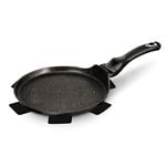 BerlingerHaus Panvica na palacinky s mramorovým povrchom Black Silver Collection, 28 cm