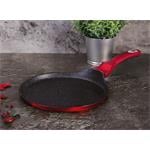 BerlingerHaus Panvica na palacinky s mramorovým povrchom Burgundy Metallic Line, 28 cm