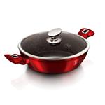 BerlingerHaus Pekáč kulatý a poklicí  Burgundy Metallic Line, 28 cm