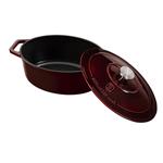 BerlingerHaus Pekáč litinový s poklicí Burgundy Line, 37 x 27 cm