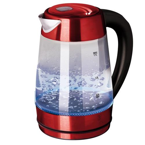 BerlingerHaus Rychlovarná konvice s nastavením teploty Burgundy Metallic Line, 1,7 l