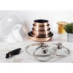 BerlingerHaus Sada nádobí s odnímatelnou rukojetí 12 ks Rosegold Metallic Line