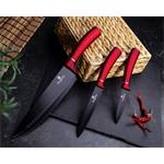 BerlingerHaus Sada nožov s magnetickým stojanom Burgundy Metallic Line, 6 ks