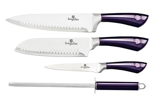 BerlingerHaus Sada nožů nerez 4 ks Purple Eclipse Collection