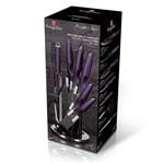 BerlingerHaus Sada nožů v nerez stojanu Purple Eclipse Collection, 8 ks