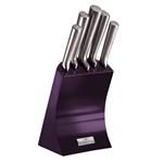 BerlingerHaus Sada nožů ve stojanu 6 ks nerez Royal Purple Metallic Line